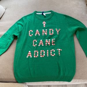 Candy cane addict sweater